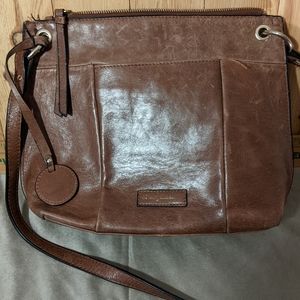 Tommy Bahamas brown leather bag